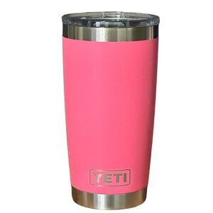 LASER ENGRAVED PERSONALIZATION YETI 20oz. TUMBLER - TROPICAL PINK